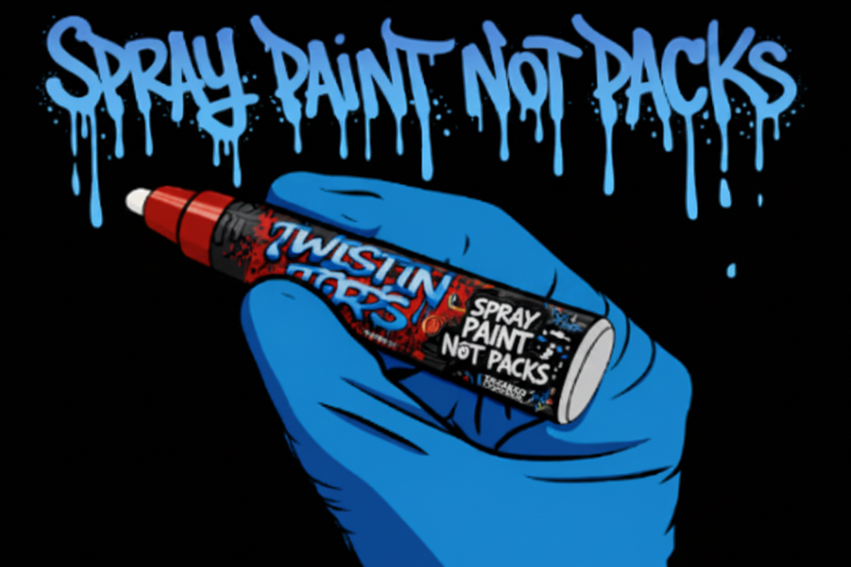 The Marker V2 Barbed Wire Edition Extra Grip (Chrome Blue)