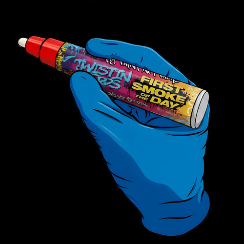 The Marker TwistinTerps × FSOTD Limited Edition — FSOTD Red chrome paint marker, high resolution