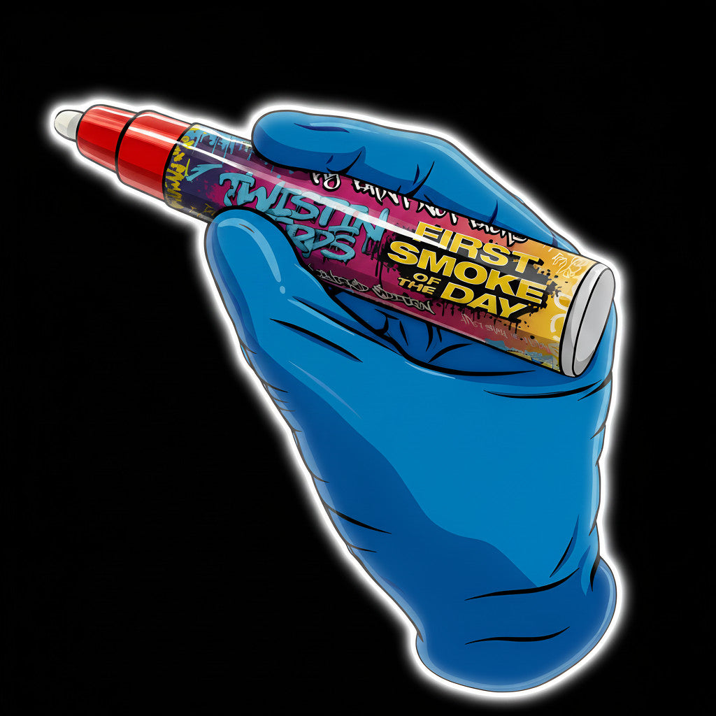 The Marker TwistinTerps × FSOTD Limited Edition — FSOTD Red chrome paint marker, barrel detail